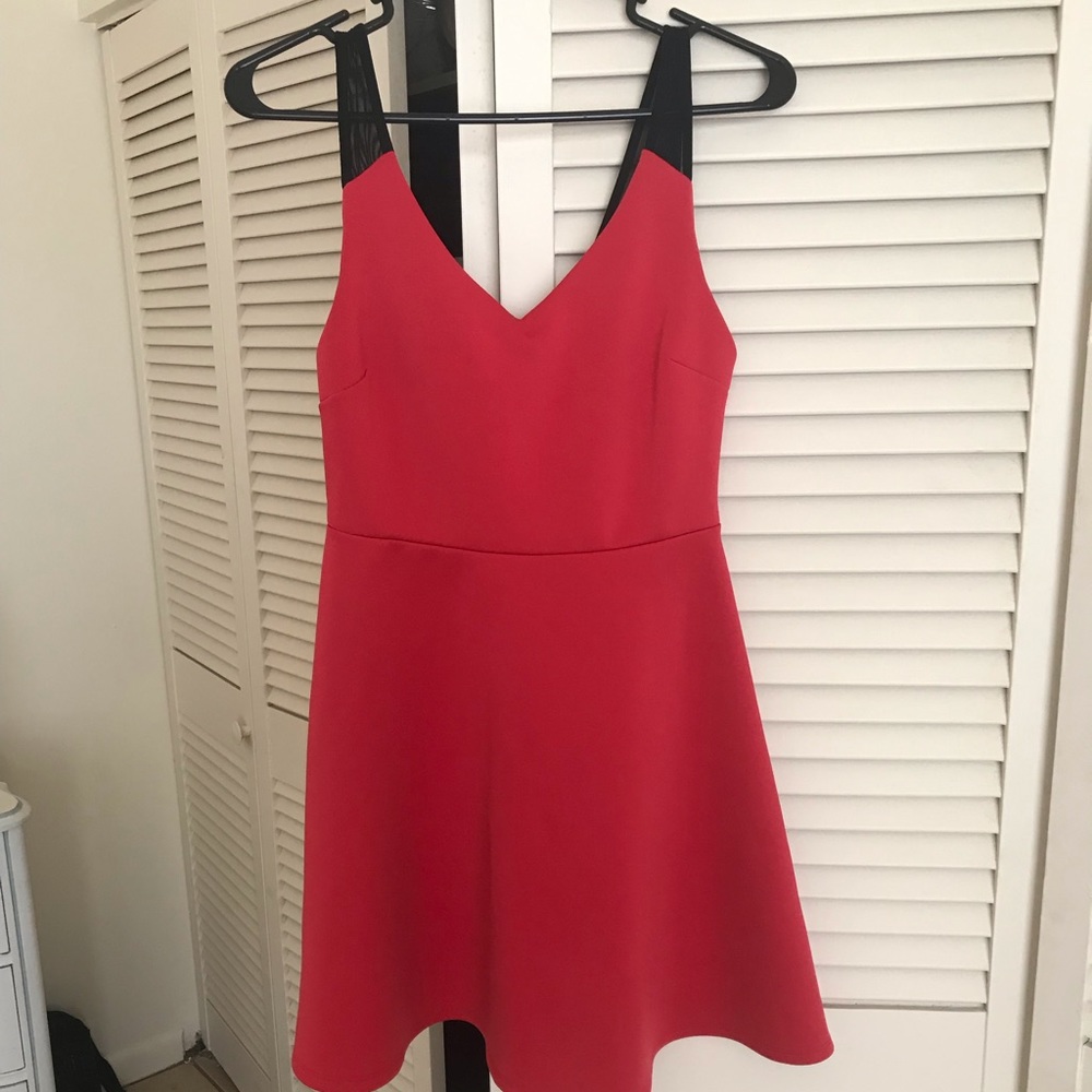 Sheer shoulder dress